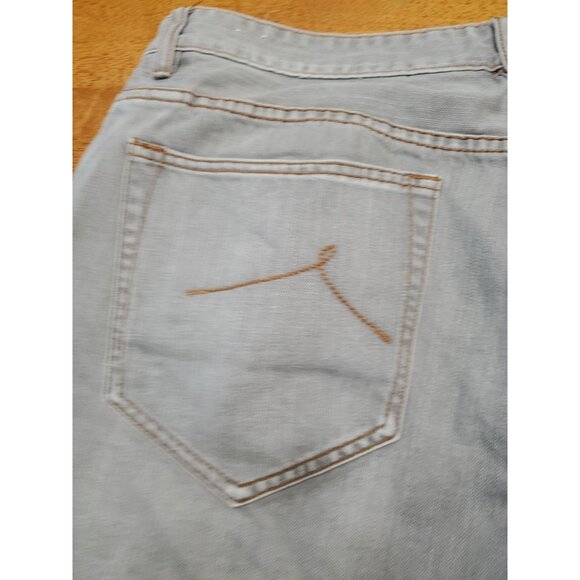 Rocawear Jeans Men 38x33 Baggy Loose Fit Gray Wash Denim Hip Hop Y2K Distressed - Picture 14 of 16